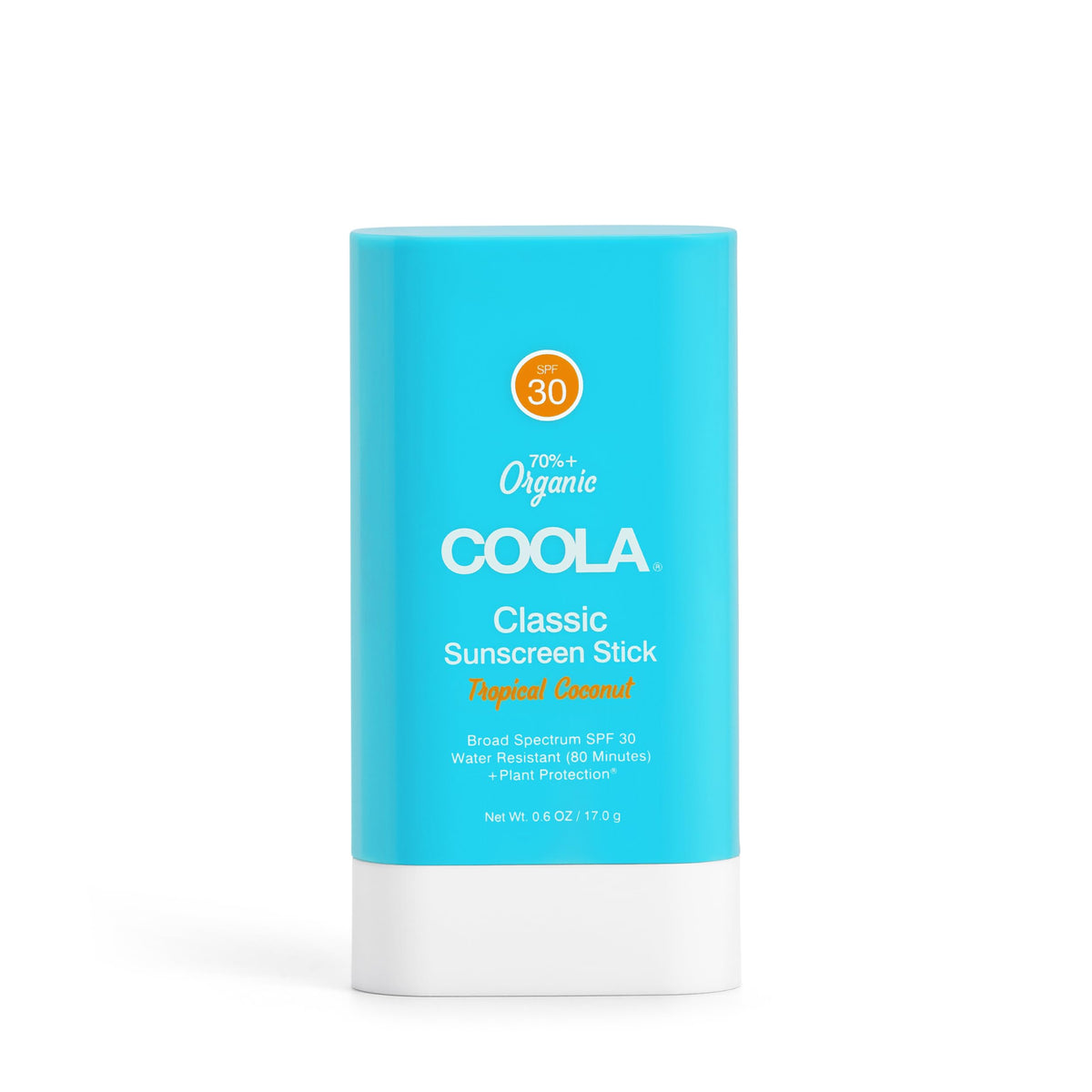 Coola Organic Face Sunscreen Spf 30 Stick - Vegan, Gluten Free, Tropical Coconut, 0.15 Oz