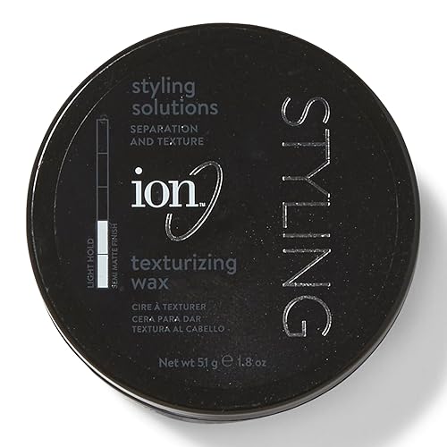 Ion Texturizing Wax - Lightweight, Pliable Hold, Long-Lasting Definition, 1.8 Oz