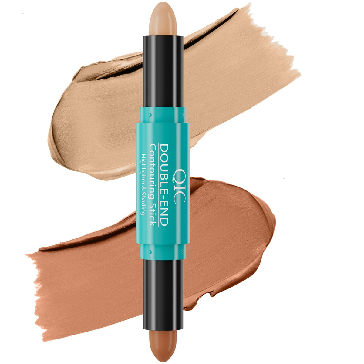 Meicoly 2-In-1 Contour & Highlighter Stick, Waterproof Bronzer Pencil, Cool Toned, 0.