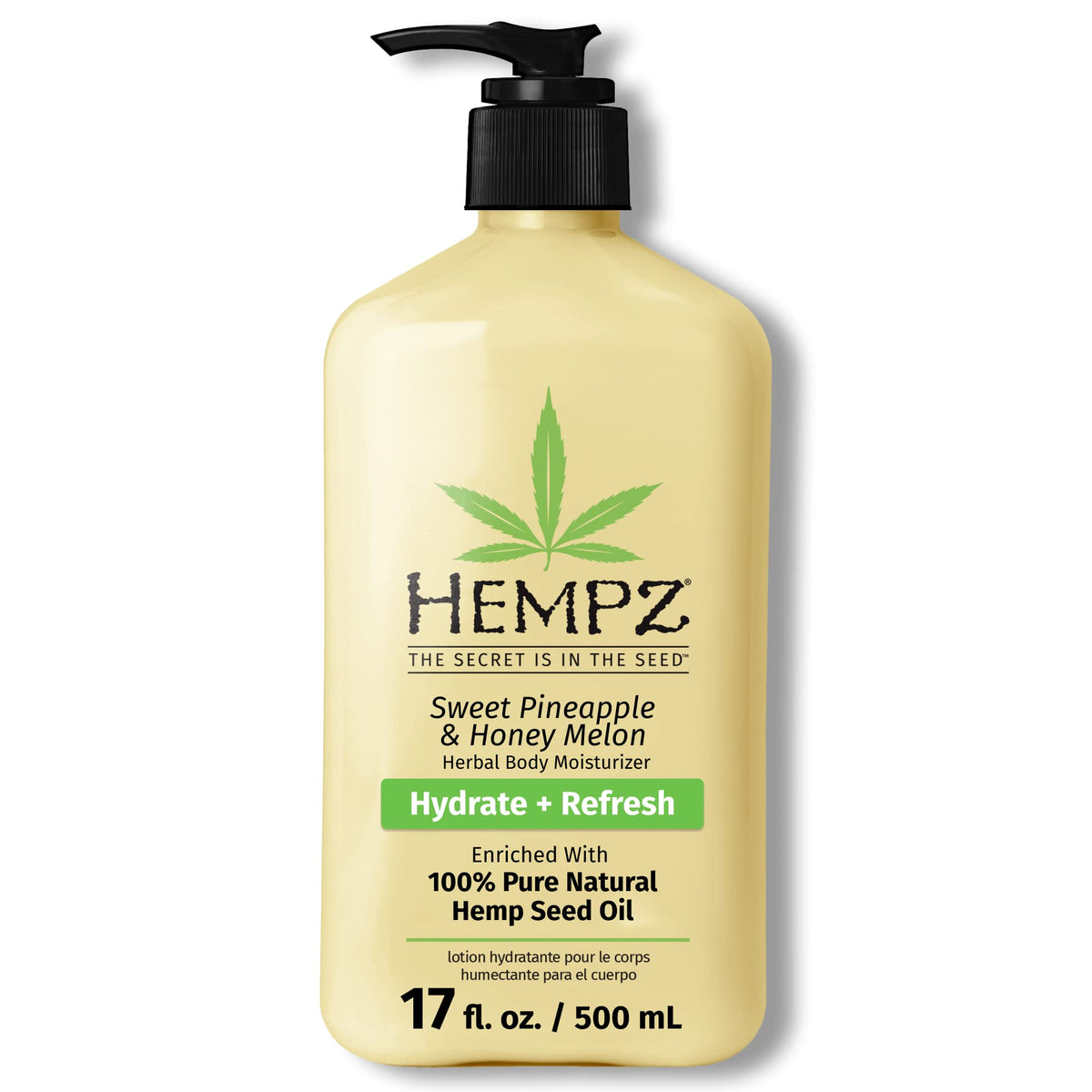 Hempz Body Lotion - Sweet Pineapple & Honey Melon, 17Oz Daily Moisturizing Cream