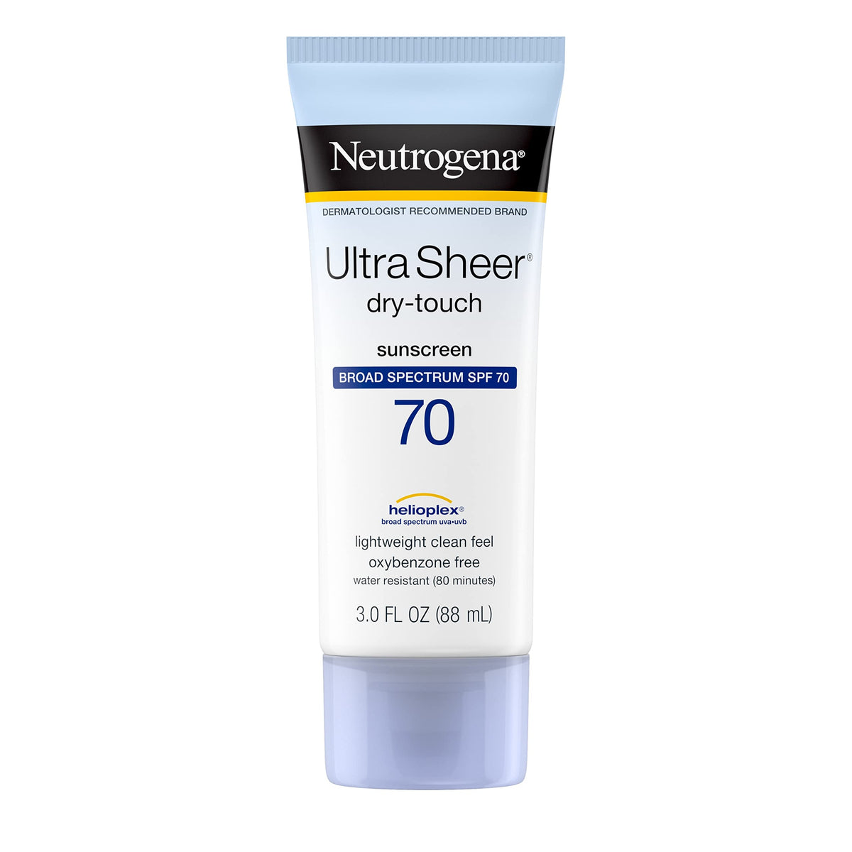 Neutrogena Ultra Sheer Spf 70 Sunscreen Lotion, Water Resistant, Non-Greasy, 3 Fl Oz