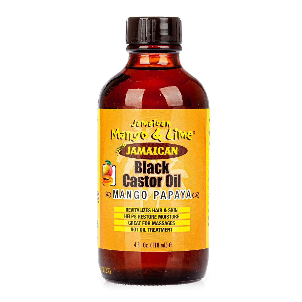 Jamaican Mango & Lime Organic Black Castor Oil Treatment - Mango Papaya, 4Oz