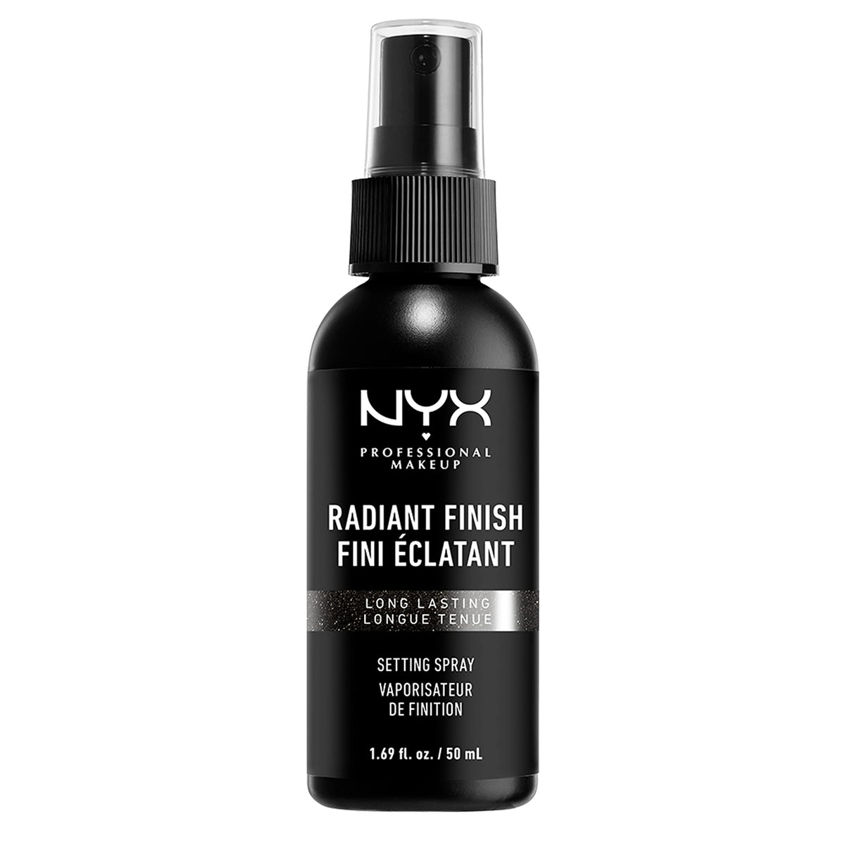 Nyx Professional Makeup Radiant Finish Setting Spray - Long-Lasting Vegan Formula, 1.69 Fl Oz