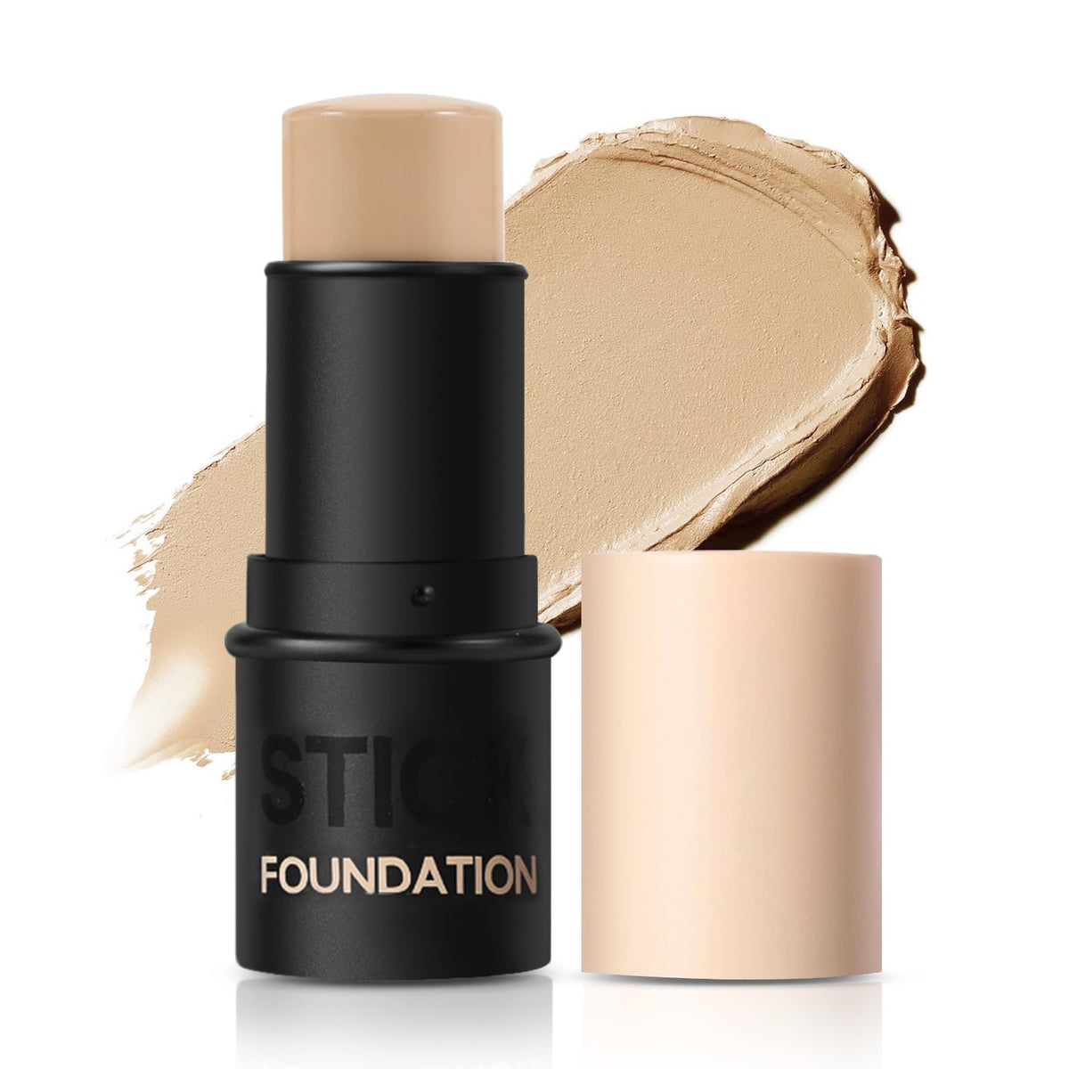 Afghouz Matte Foundation Stick, Waterproof Cream Concealer, Natural Finish, 0.35 Oz