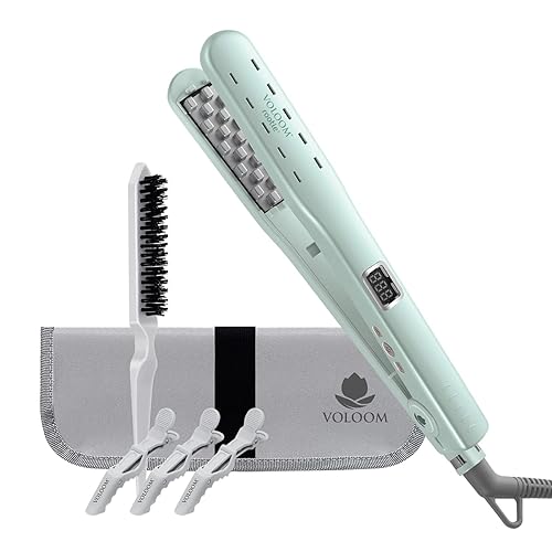 Voloom Rootie Ceramic Hair Iron - Volumizing Tool For Short/Thin Hair, Adjustable Temp, Auto Shut-Off