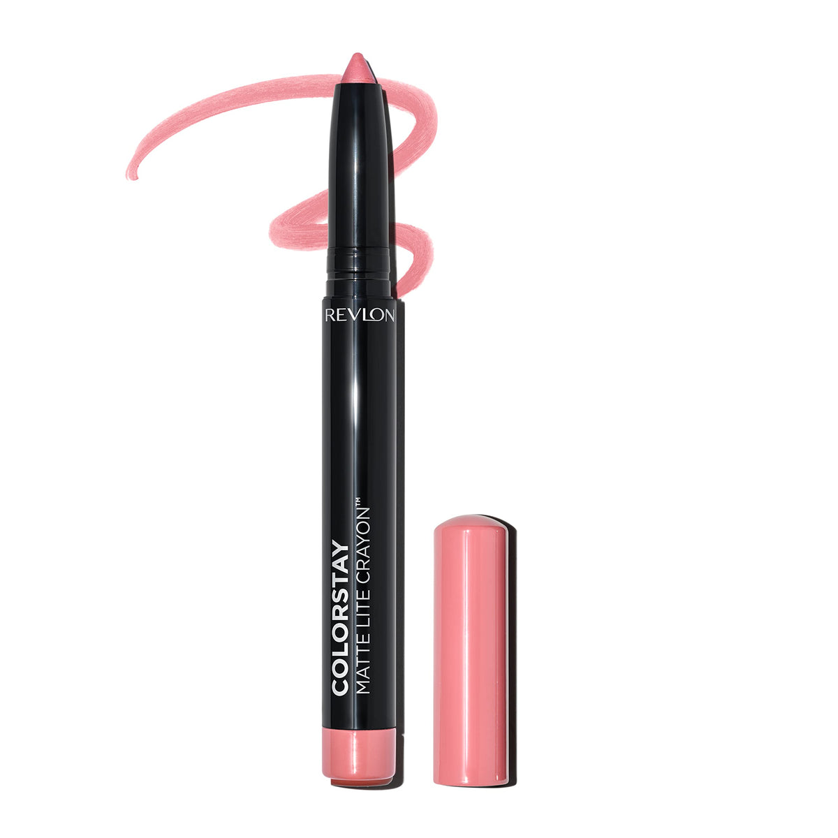 Revlon Colorstay Matte Lite Crayon Lipstick, Smudge-Proof, Water-Resistant, 001 Tread Lightly