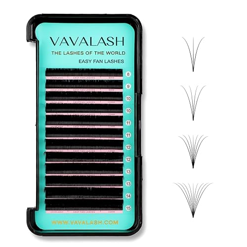 VAVALASH B L J Curl 0.12mm Rapid Volume Lash Extensions - 8-15mm Easy Fan Self Fanning