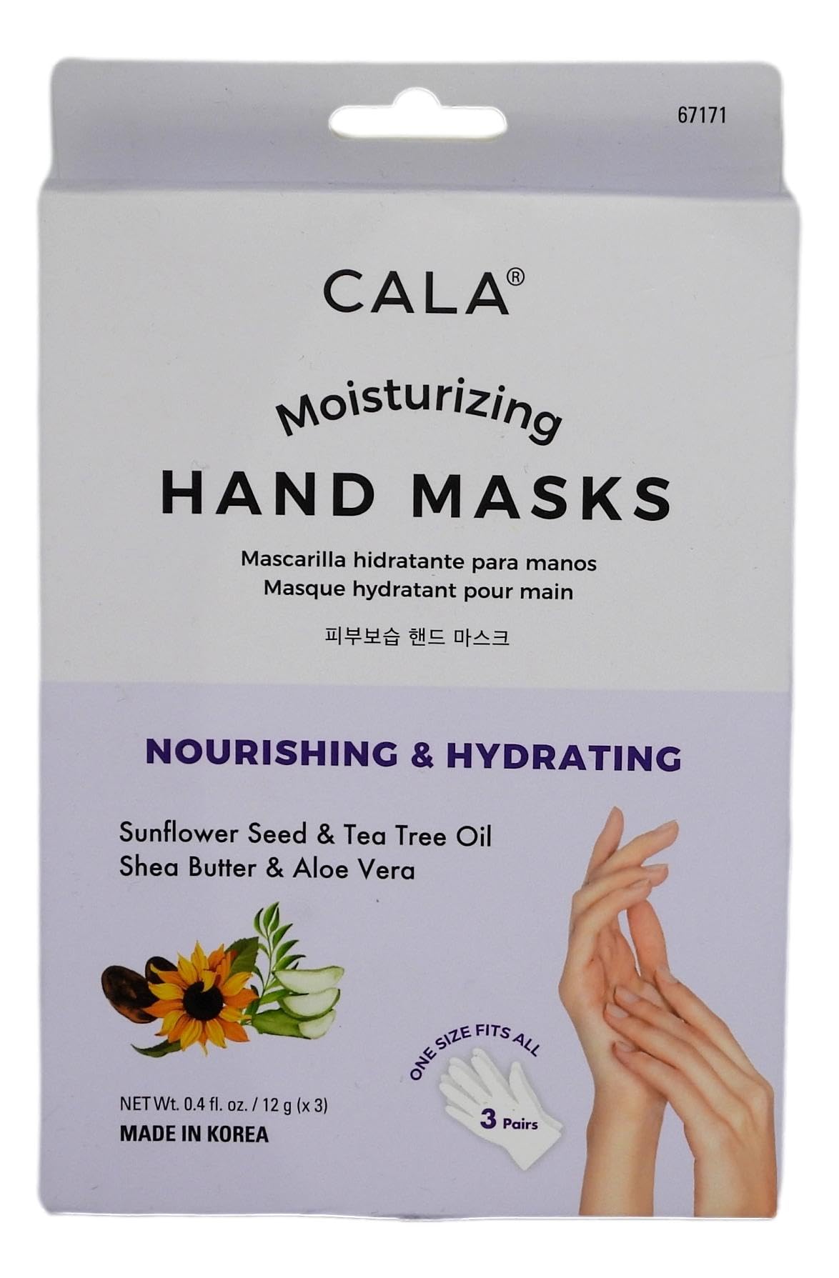 Cala Moisturizing Hand Masks - 3 Count Hydrating Treatment For Soft, Smooth Hands