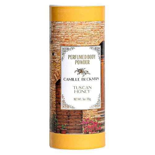 Tuscan Honey Scented Talc-Free Body Powder By Camille Beckman, 3 Oz Dusting Powder