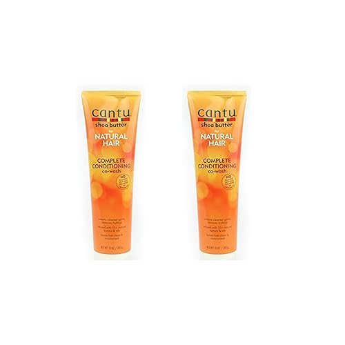 Cantu Natural Hair Co-Wash Tube (10 Oz, 2 Pack) - Complete Conditioning For Healthy Hair