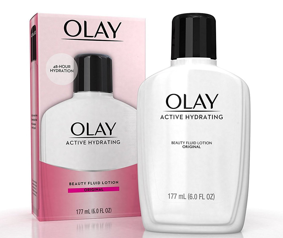 Olay Active Hydrating Beauty Fluid Original, 6 Oz - Pack Of 4, Moisturizing Skincare