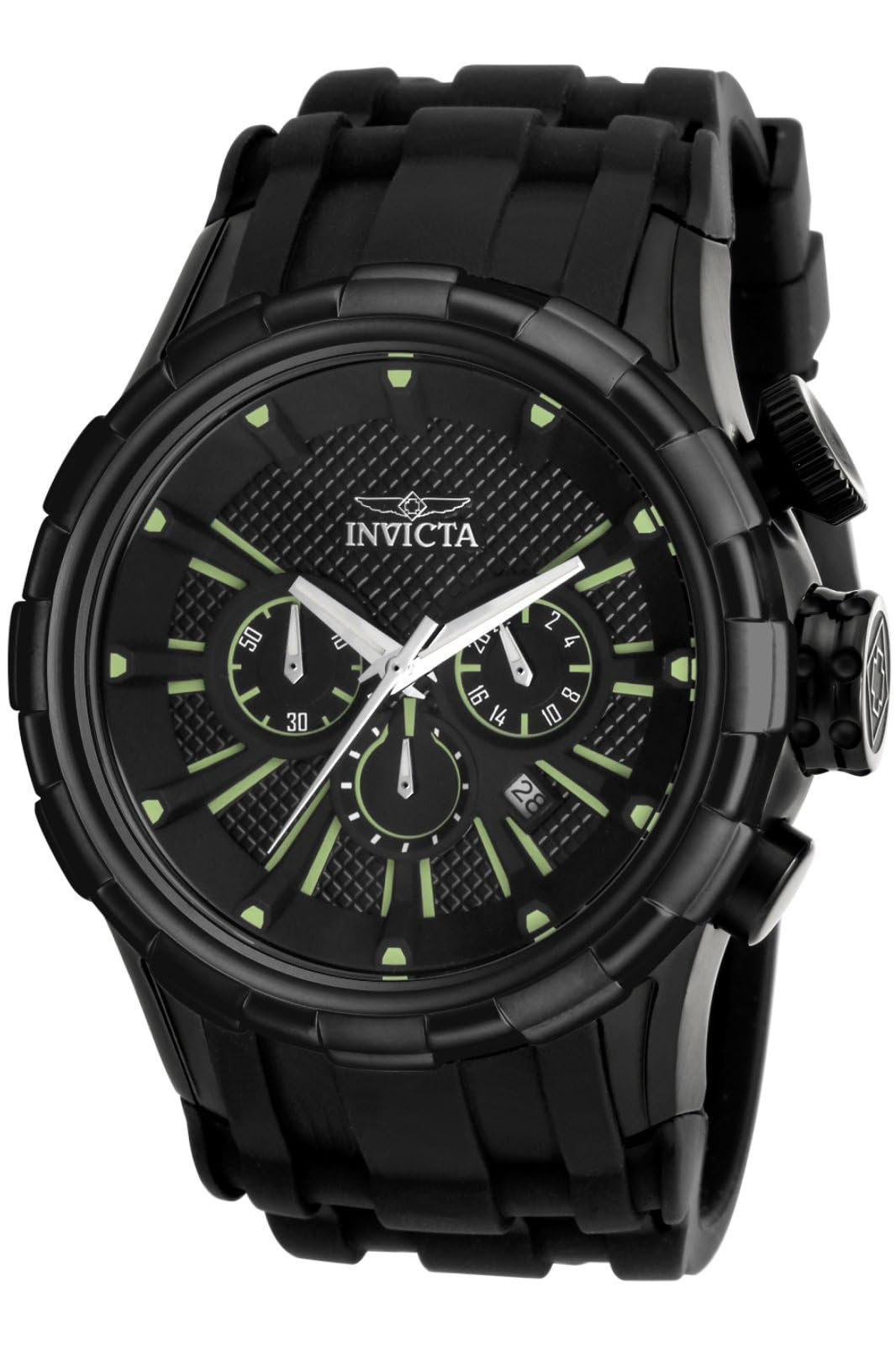 Invicta Men'S I-Force Black Analog Quartz Watch - Stylish, Durable, Standard Size