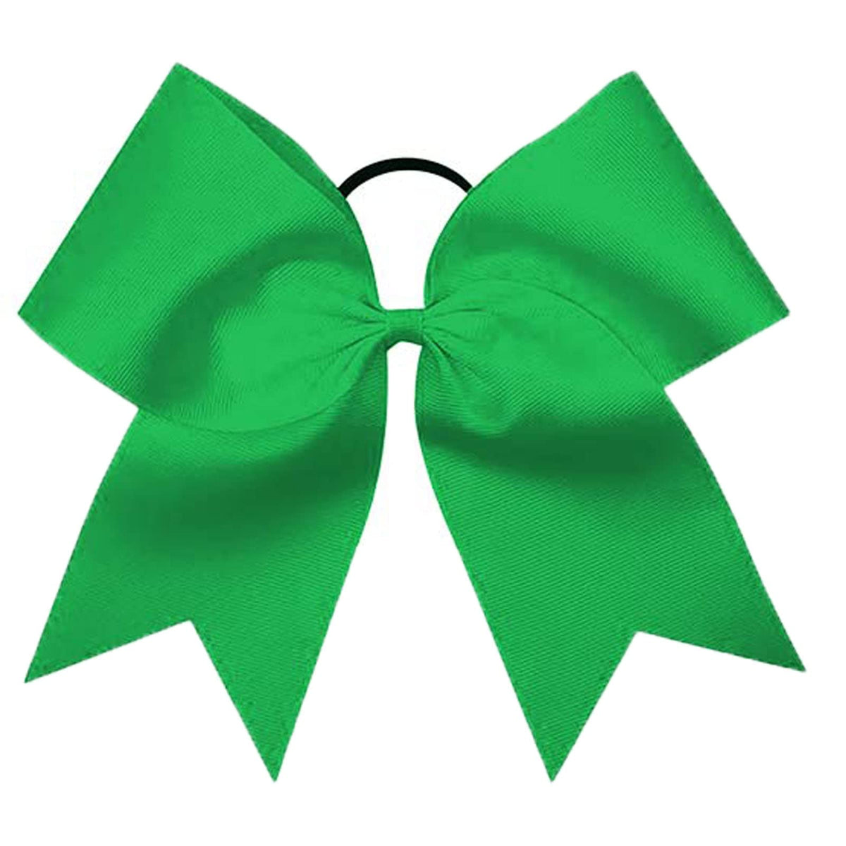 OAOLEER 8&quot; Green Jumbo Cheer Bow Ponytail Holder - Handmade Grosgrain Hair Accessory for Teens