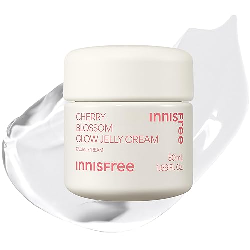 Innisfree Cherry Blossom Glow Jelly Cream, Niacinamide, Hydrating Moisturizer, 1.69 Fl Oz