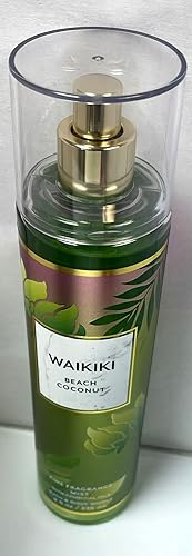 Bath & Body Works Waikiki Beach Coconut Fine Fragrance Mist 8 Fl Oz - 2020 Edition