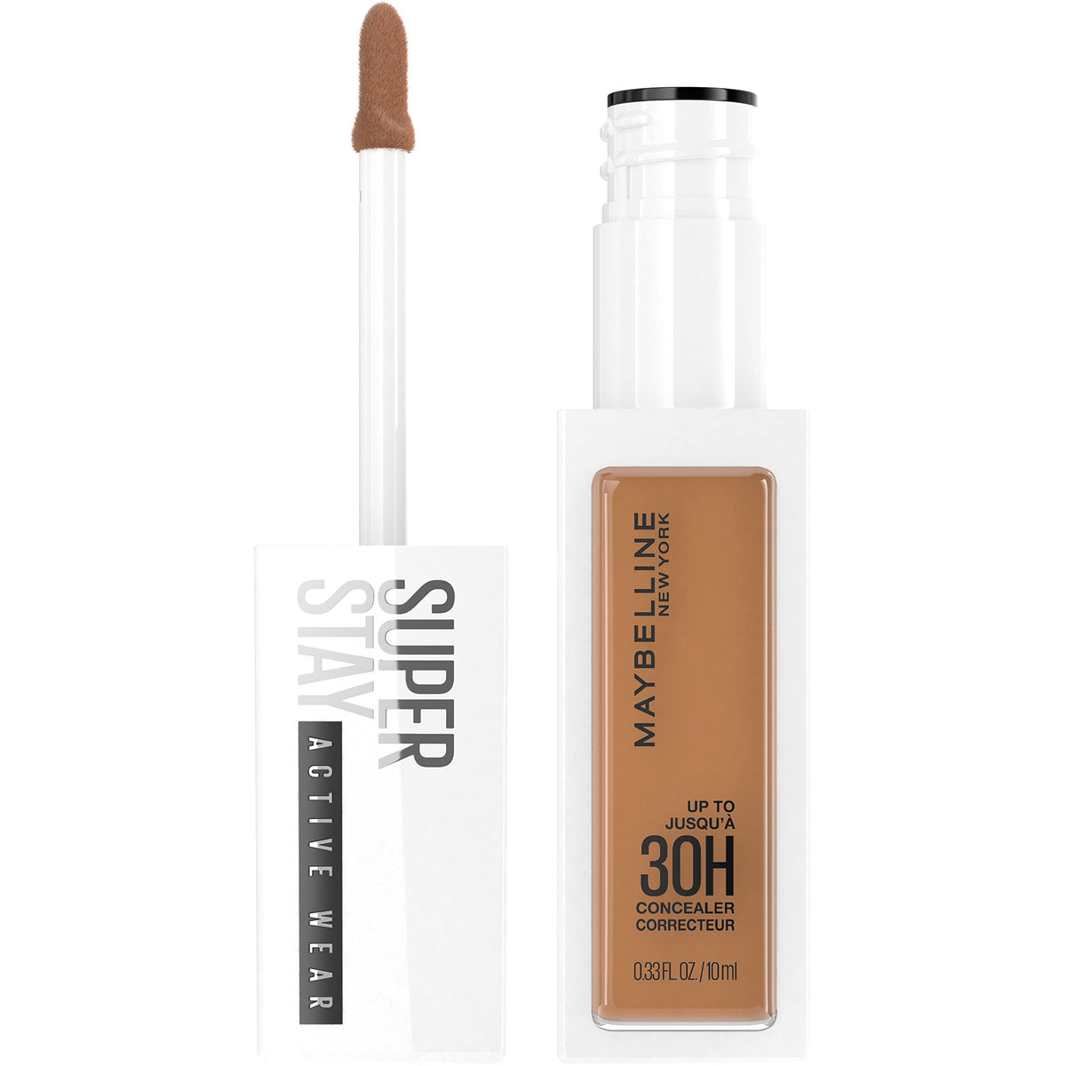 Maybelline Super Stay Liquid Concealer, Full Coverage, 30 Hour Wear, 0.33 Fl Oz, Shade 45