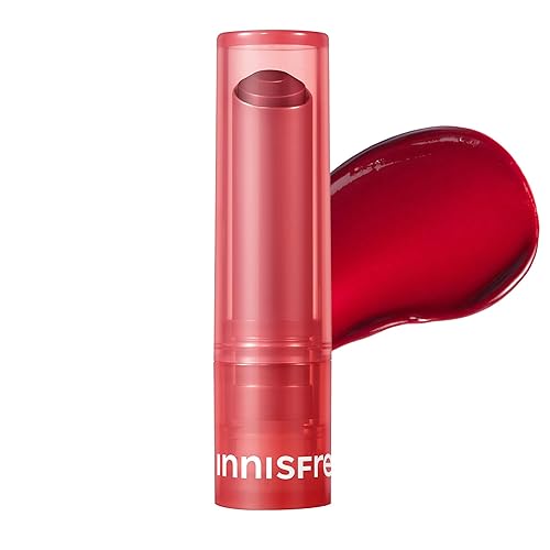 Innisfree Dewy Tint Lip Balm With Hyaluronic Acid & Ceramides, Power Cherry, Tinted Korean Balm