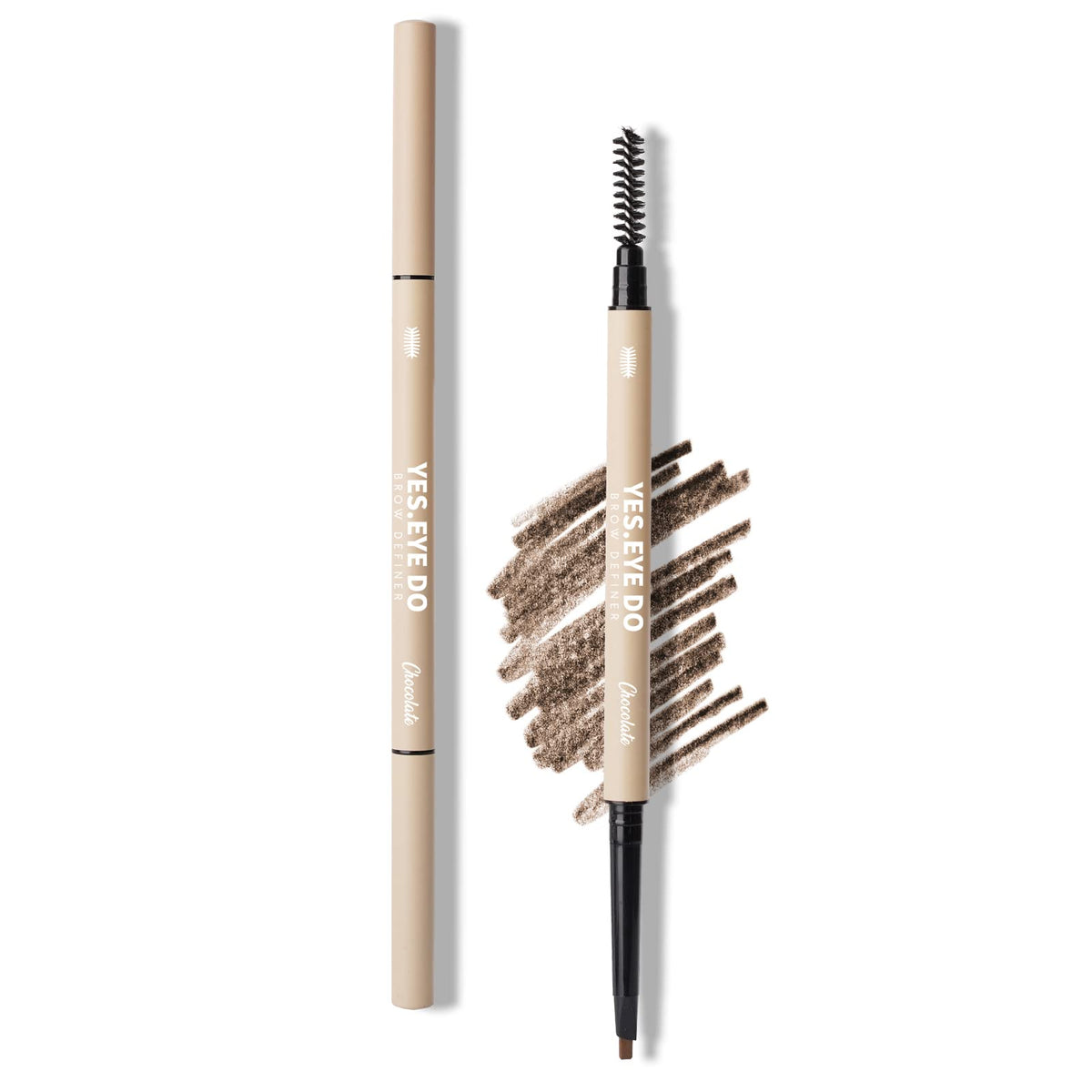 Yes.Eye Do Eyebrow Pencil Deep Brown - Dual-Ended, Waterproof, Blending Brush For Natural Look