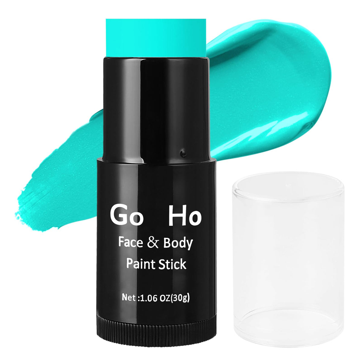 Go Ho Teal Face Paint Stick - Waterproof Full-Coverage Body Makeup For Halloween Cosplay Sfx