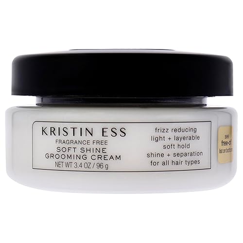 Kristin Ess Fragrance Free Soft Shine Grooming Cream - 3.4 oz Unisex Hair Care