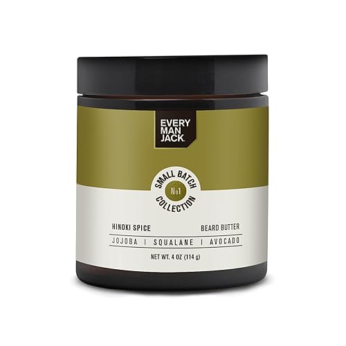 Every Man Jack Beard Butter - Hinoki Spice, 4Oz - Hydrates, Styles & Relieves Itch