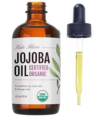 Kate Blanc Cosmetics Jojoba Oil for Hair Growth & Gua Sha Massage - 4oz Organic & Pure