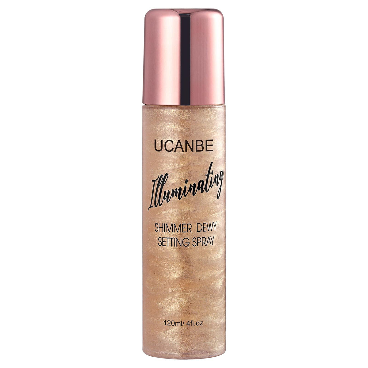 Ucanbe Shimmer Dewy Setting Spray - Lightweight Radiant Glow Face Mist, 4 Fl Oz - Champagne