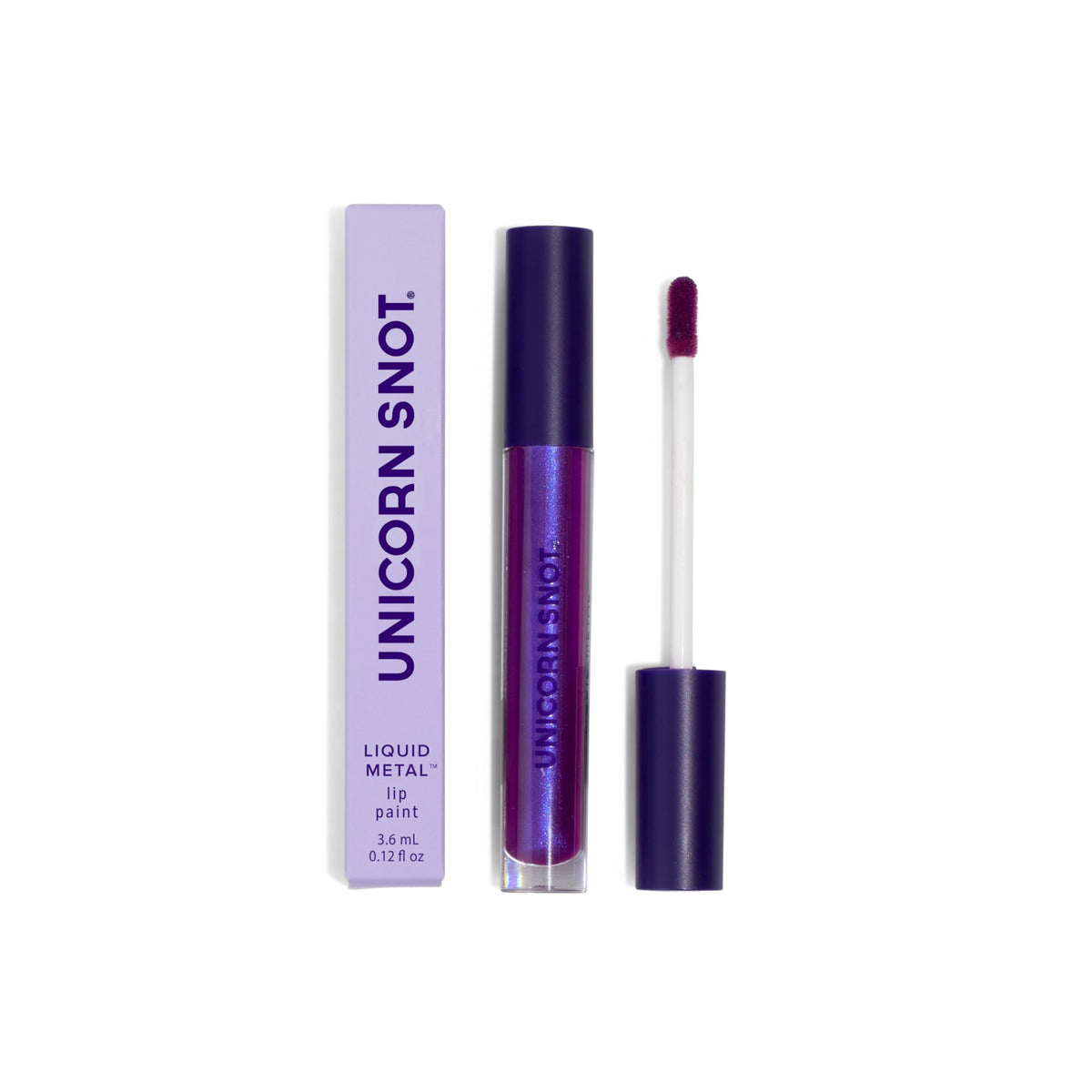 Unicorn Snot Metallic Lip Gloss - Long-Lasting, Vegan Liquid Lipstick In Purple (Boom)