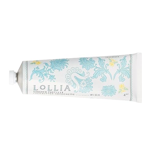 Lollia Wish Scented Hand Cream, 4 Oz Moisturizing Lotion With Shea & Cocoa Butter For Dry Hands