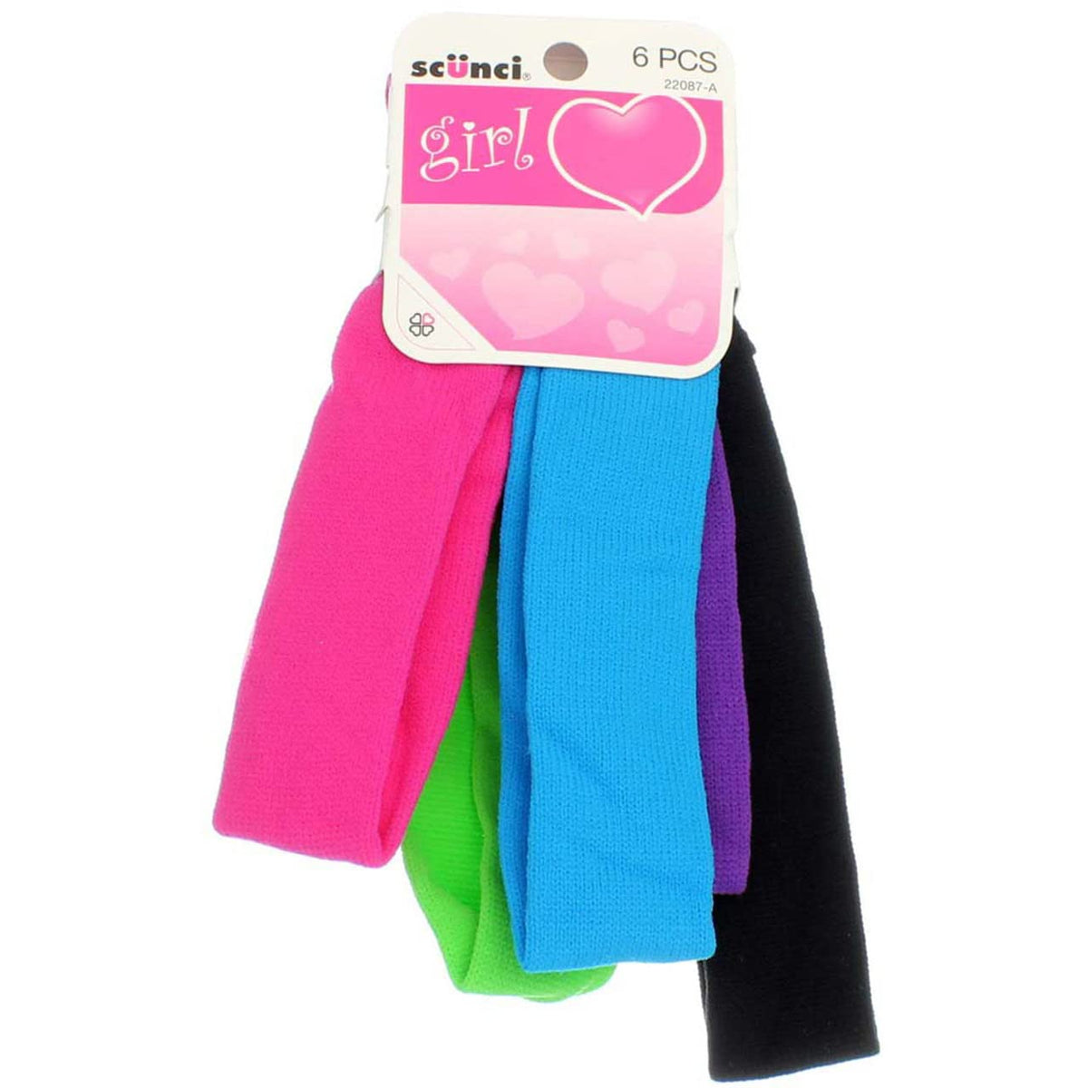 Scunci Multicolor Skinny Headwraps - 6 Pack, 1 Count, Stylish Hair Accessories