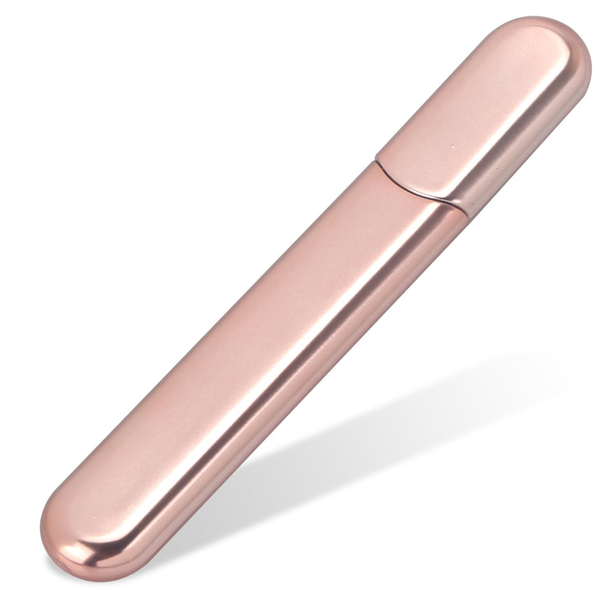 MiDenso Premium Glass Nail File with Case - Crystal Diamond Buffer for Natural & Acrylic Nails, Apricot