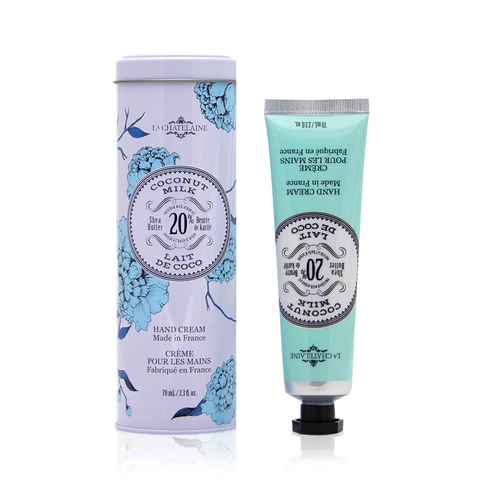 La Chatelaine Coconut Milk Shea Butter Hand Cream, 70Ml, Natural & Organic, Gift Tin