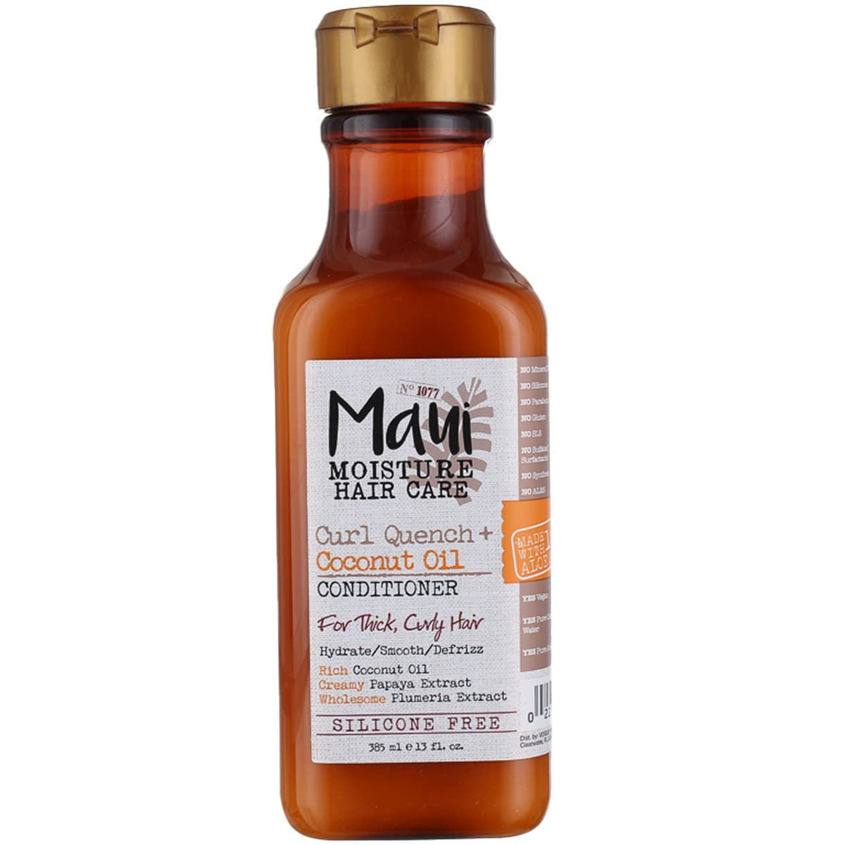 Maui Moisture Conditioner Coconut Oil 13 Ounce (Curl Quench) (Pack of 6)