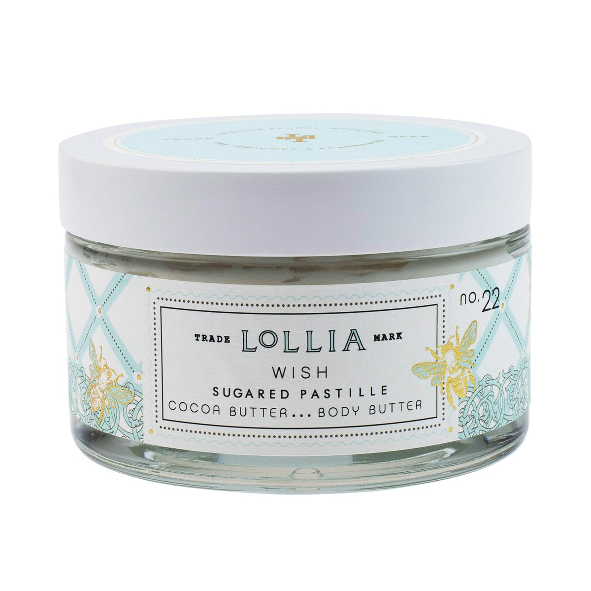 LOLLIA Wish Body Butter  55 oz  Sugared Pastille Fragrance  Shea Butter  Cocoa Butter  Body Lotion for Women  Hydrating  S