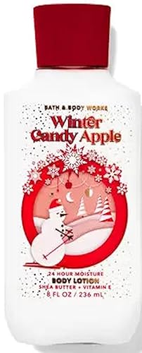 Bath & Body Works Super Smooth Body Lotion Set - Winter Candy Apple, 8 Oz Gift For Women