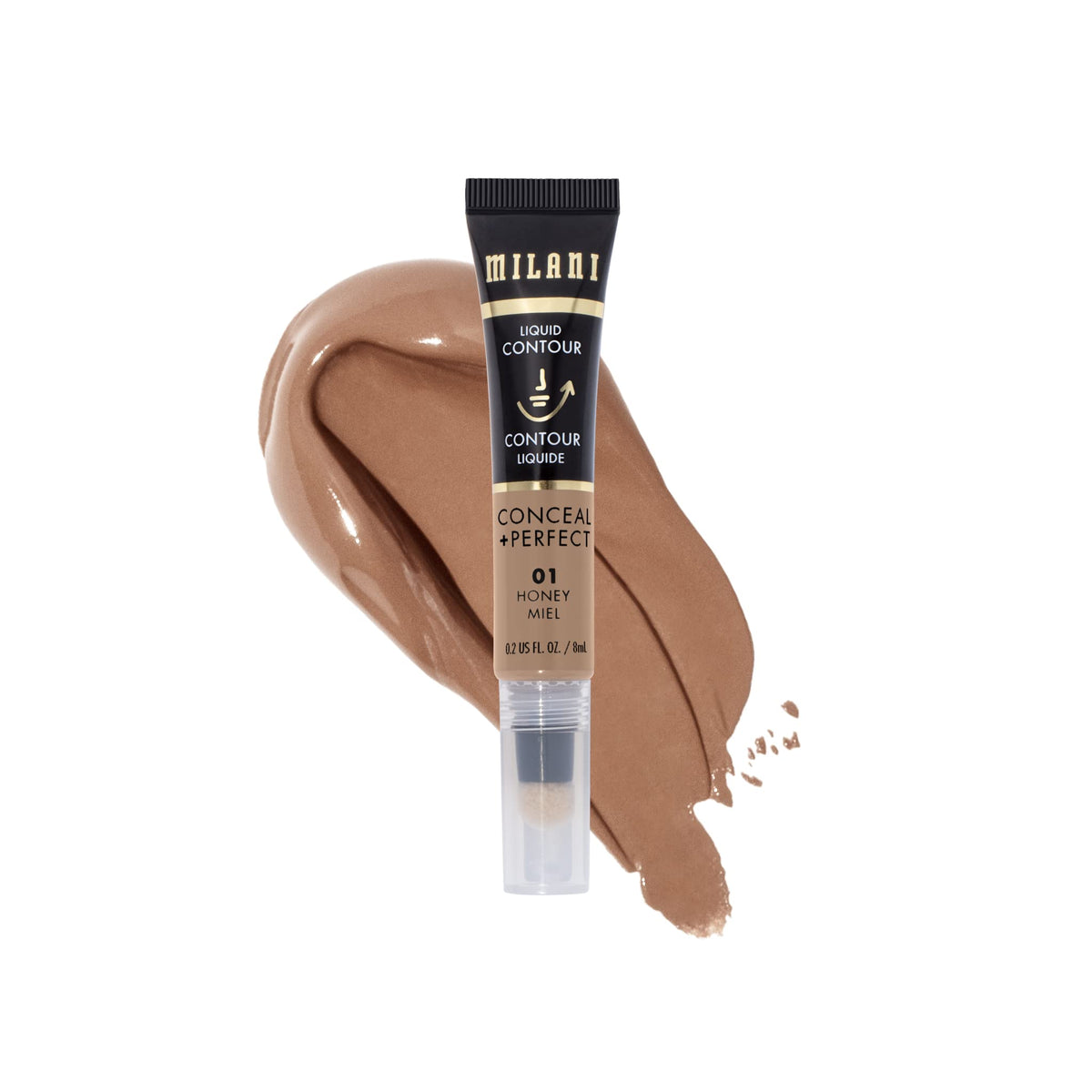 Milani Conceal + Perfect Liquid Contour, Honey - Face Lift Collection, 0.2 Fl Oz