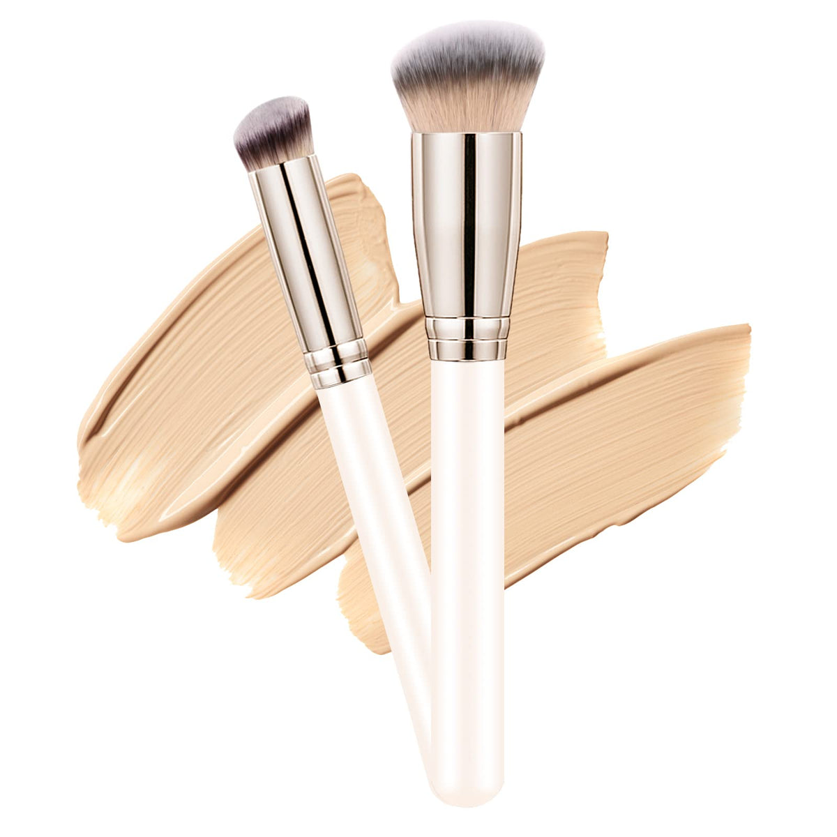 dpolla Makeup Brushes Set - Pro Foundation & Concealer Brush for Flawless Blending, Cream