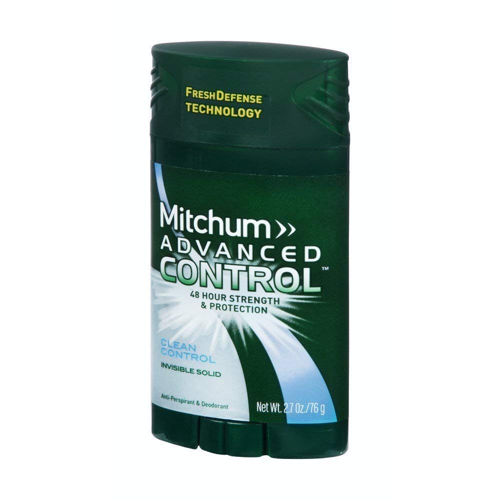 Mitchum Men Advanced Control Invisible Solid Deodorant, 2.7 Oz, Pack Of 6 - Clean Control