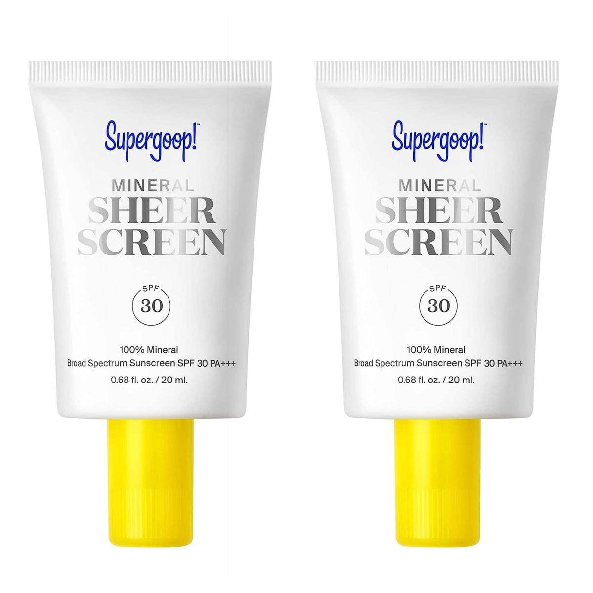 Supergoop! Mineral Sheerscreen Spf 30 Primer, 2 Pack, 0.68 Fl Oz - Broad Spectrum Sunscreen