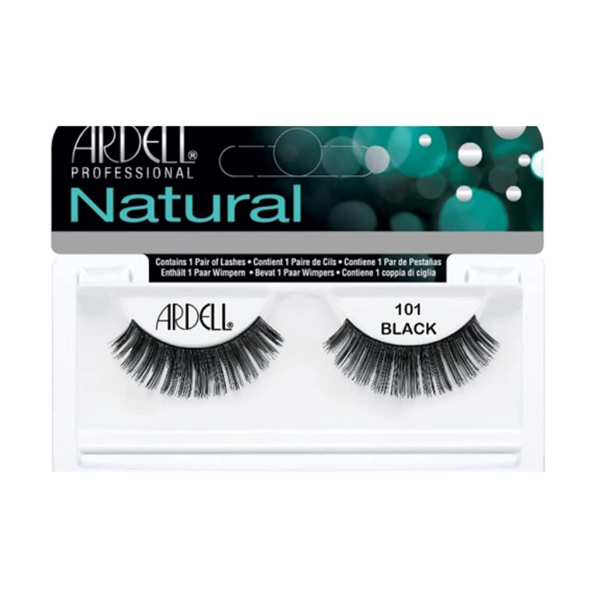 Ardell Fashion Lashes Glamour 101 Demi Black - Human Hair, 1 Pair