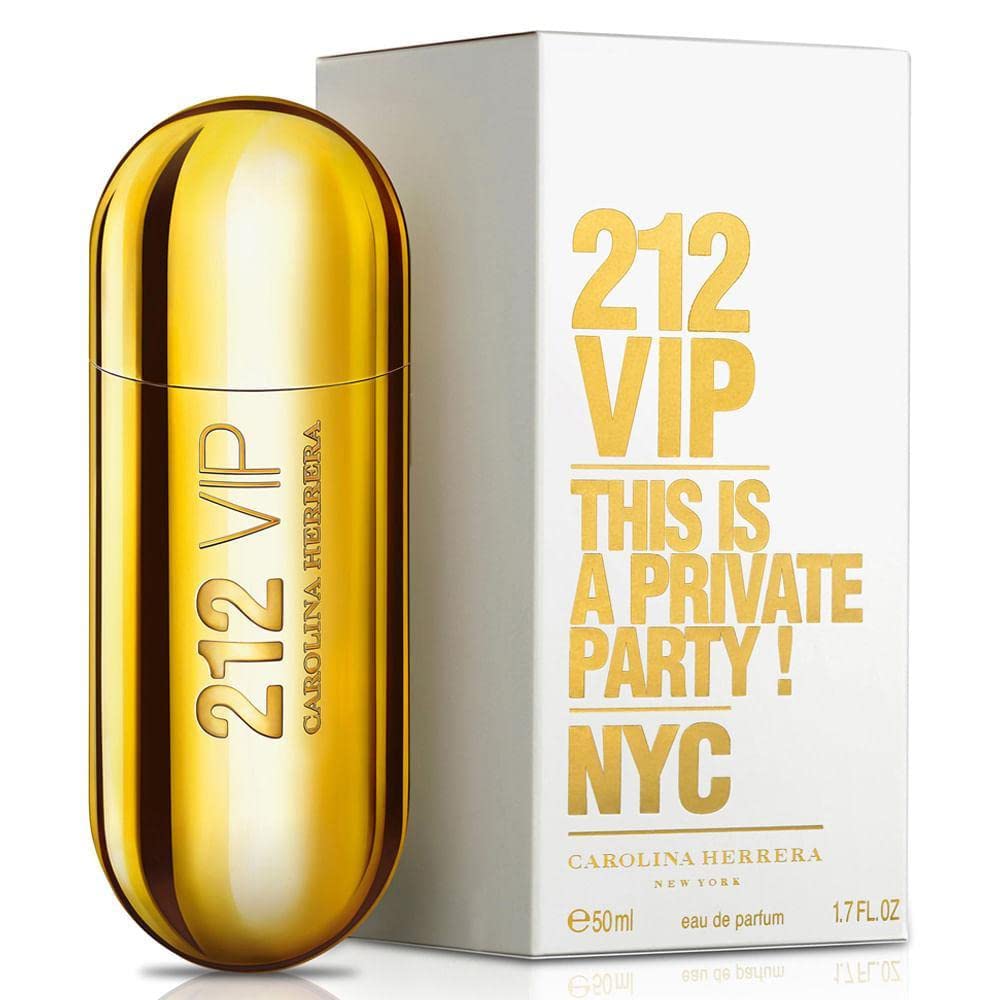 Carolina Herrera 212 VIP Women Eau de Parfum Spray, 2.7 Fl Oz - Luxury Fragrance for Women, Long-Lasting Scent