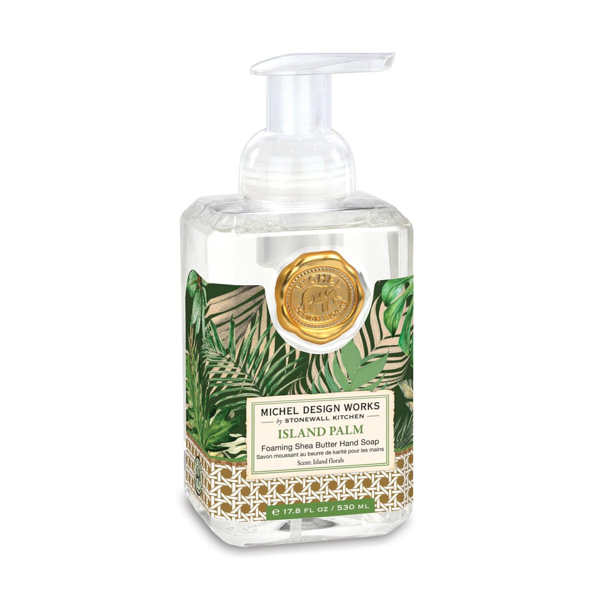 Michel Design Works Island Palm Foaming Hand Soap 17.8Oz - Shea Butter & Aloe Vera