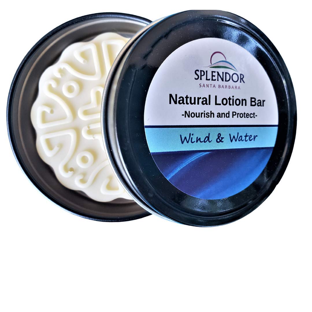 Splendor Santa Barbara Massage Lotion Bar For Hair, Skin, Nails, Hands & Feet - Wind & Water