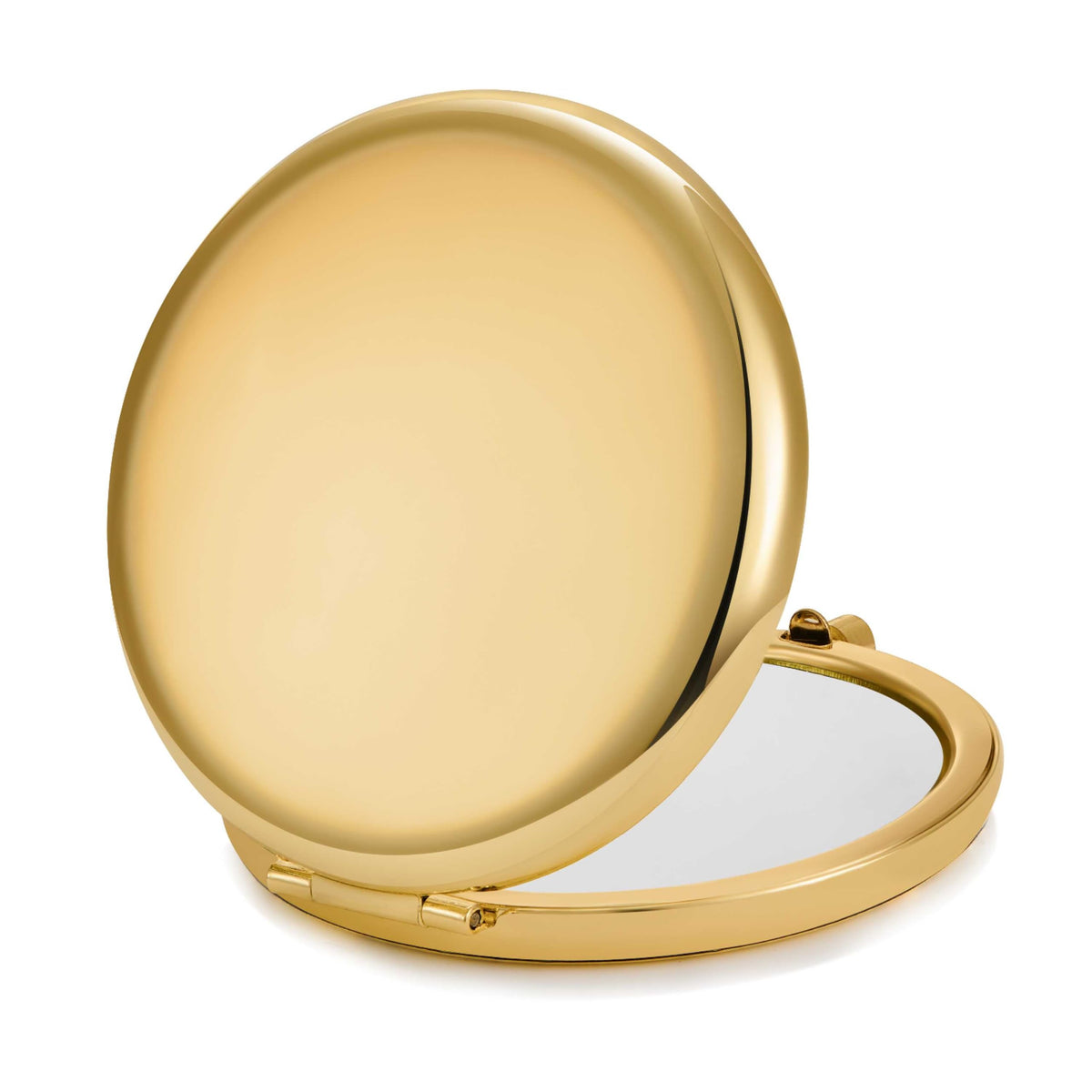 Mllxx Gold Compact Mirror - Double-Sided 1X/2X Magnifying, Portable Travel Makeup, 2.6&quot;