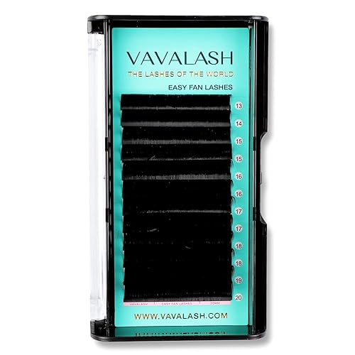 VAVALASH DD Curl 0.05 Rapid Volume Lash Extensions 17mm - Easy Fan Self Fanning Lashes