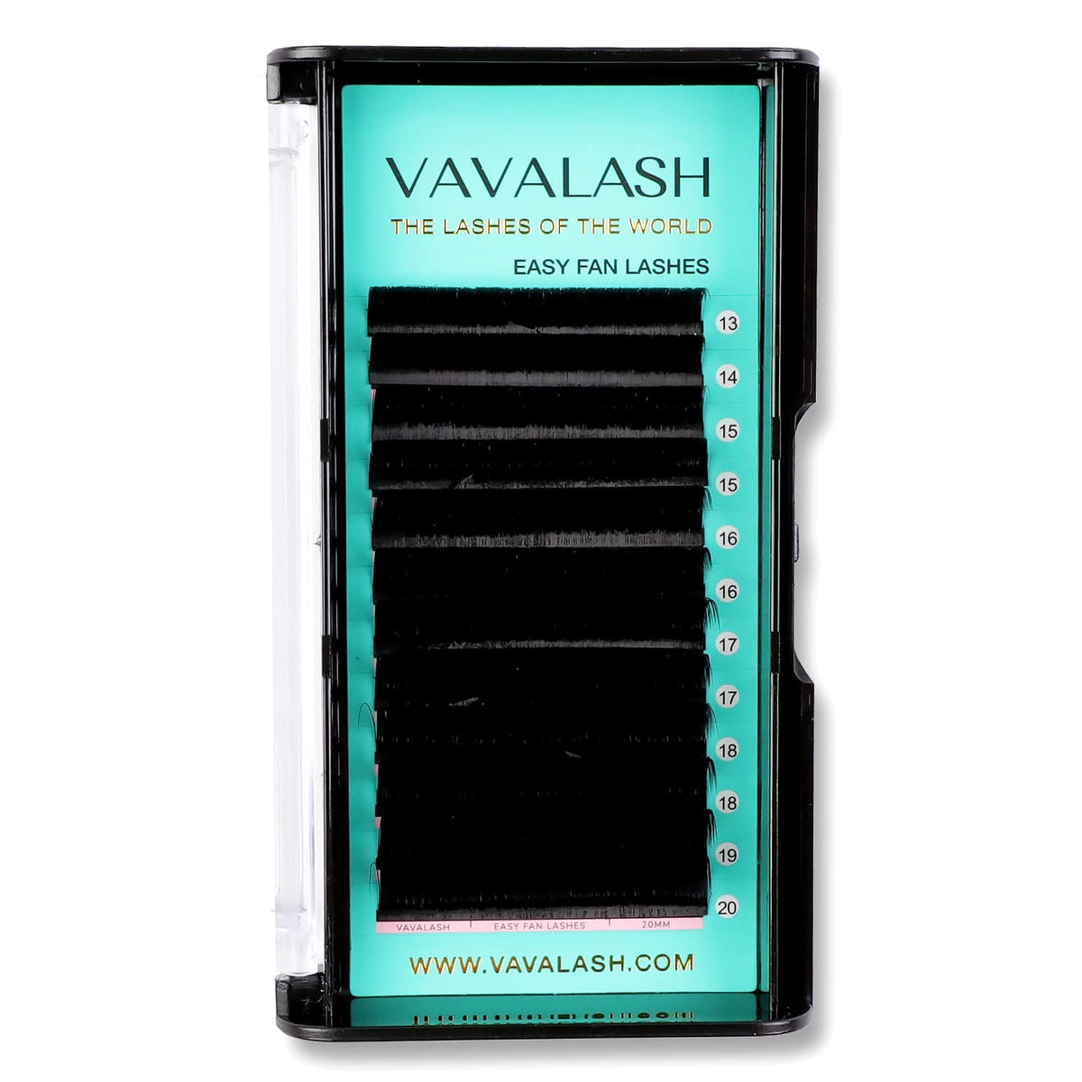 VAVALASH DD Curl 0.07 Rapid Volume Lash Extensions 16mm Self Fanning Russian Volume Lashes