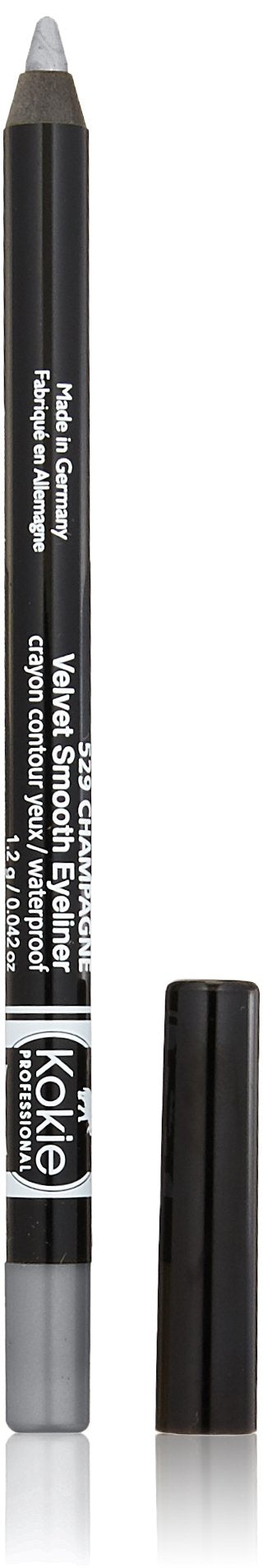 Kokie Waterproof Velvet Smooth Eyeliner Pencil - Sterling Silver, 0.042 Ounce