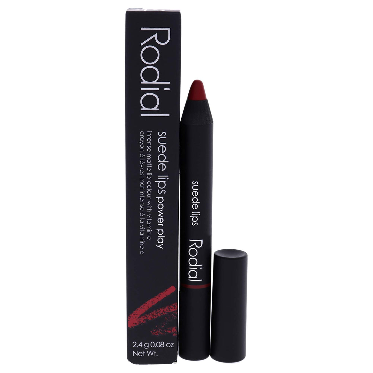 Rodial Suede Lips Power Play - Power Crème, 1 Count Lip Product for Bold Color and Hydration