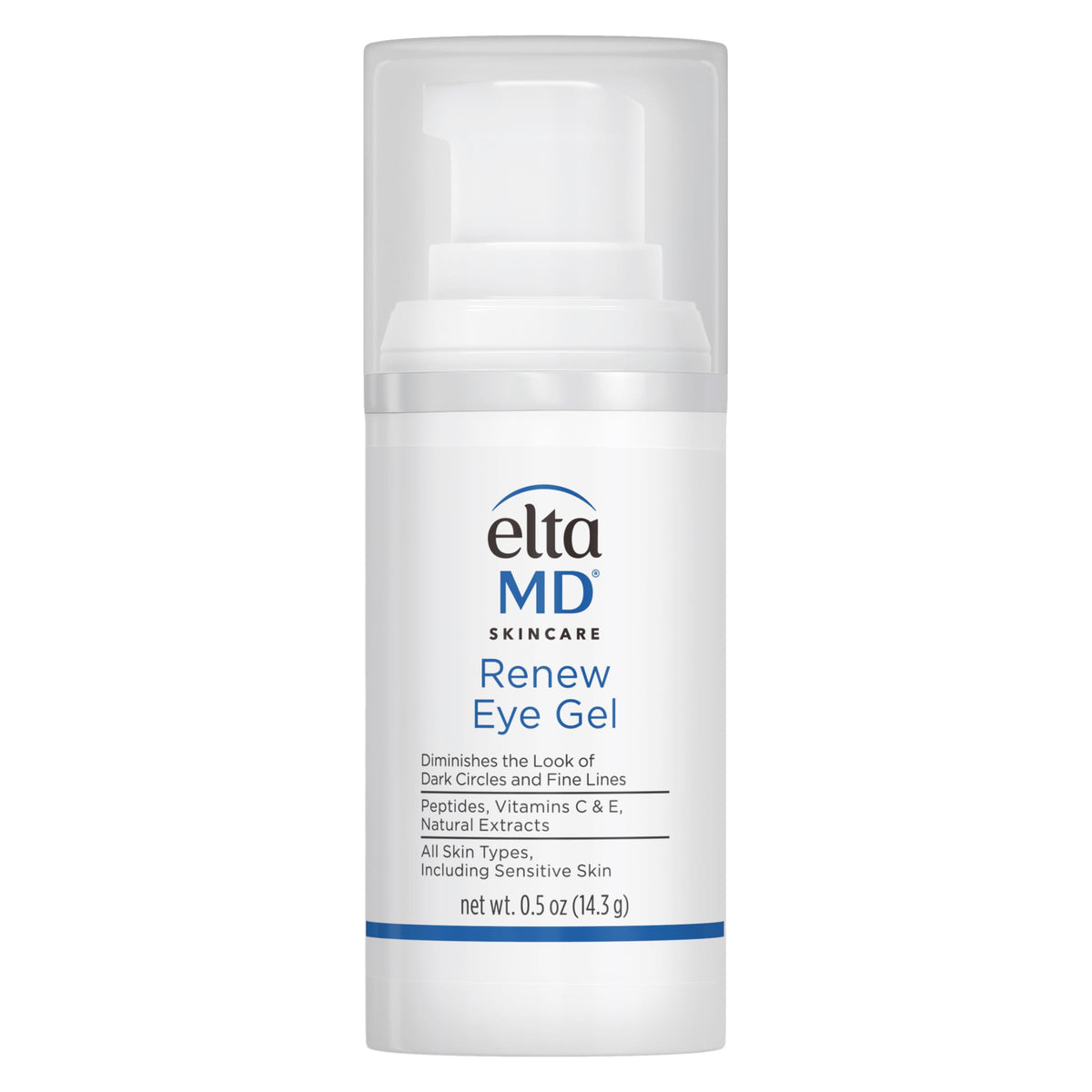 Eltamd Renew Eye Gel Serum For Dark Circles & Puffiness, Anti-Aging, 0.5 Oz Pump