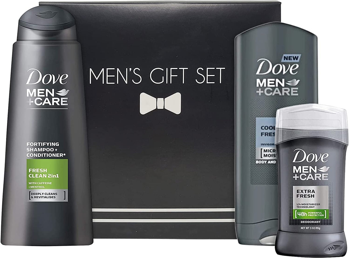 Men+Care Spa Gift Basket - Body Wash, Shampoo & Conditioner Set - Perfect Father'S Day Gift